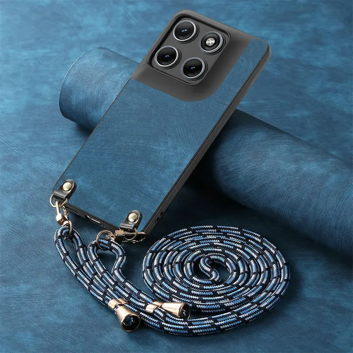 Luxury Crossbody Armor Leather Back Cover