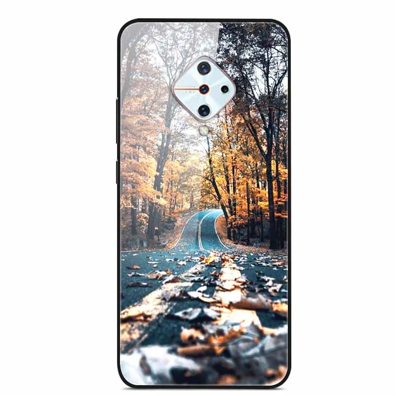 Premium Tempered Glass Back Case with Soft Bumper