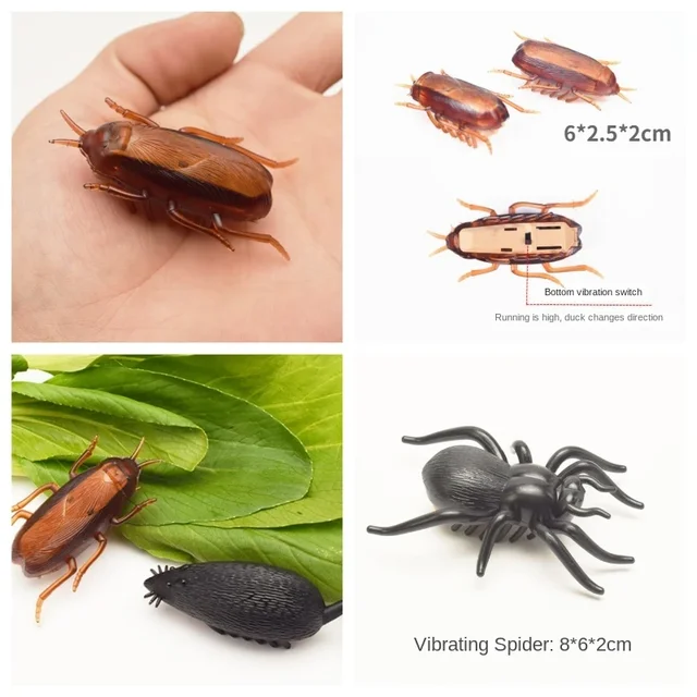 Pet Interactive Mini Electric Bug Cat Toy Kitten Escape Obstacle Automatic Flip Toy Battery Operated Vibration Beetle Supplies 6