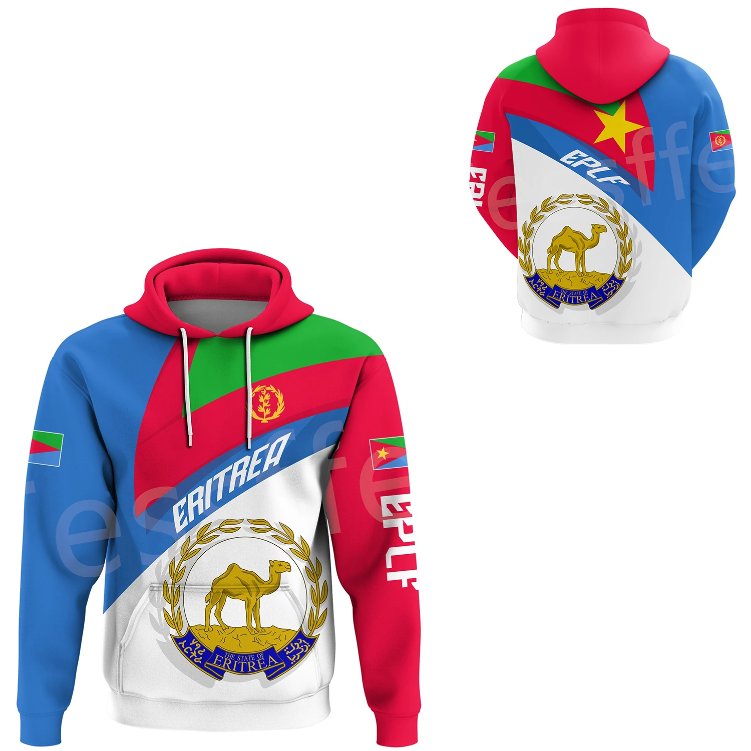 Black History Africa Country Eritrea Colorful Retro Streetwear Tracksuit 3DPrint Men/Women Unisex Casual Funny Jacket Hoodies 7A