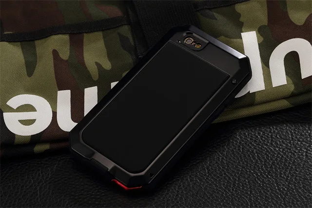 Doom Armor Shockproof Waterproof Metal Phone Case with Glass and Aluminum Protection