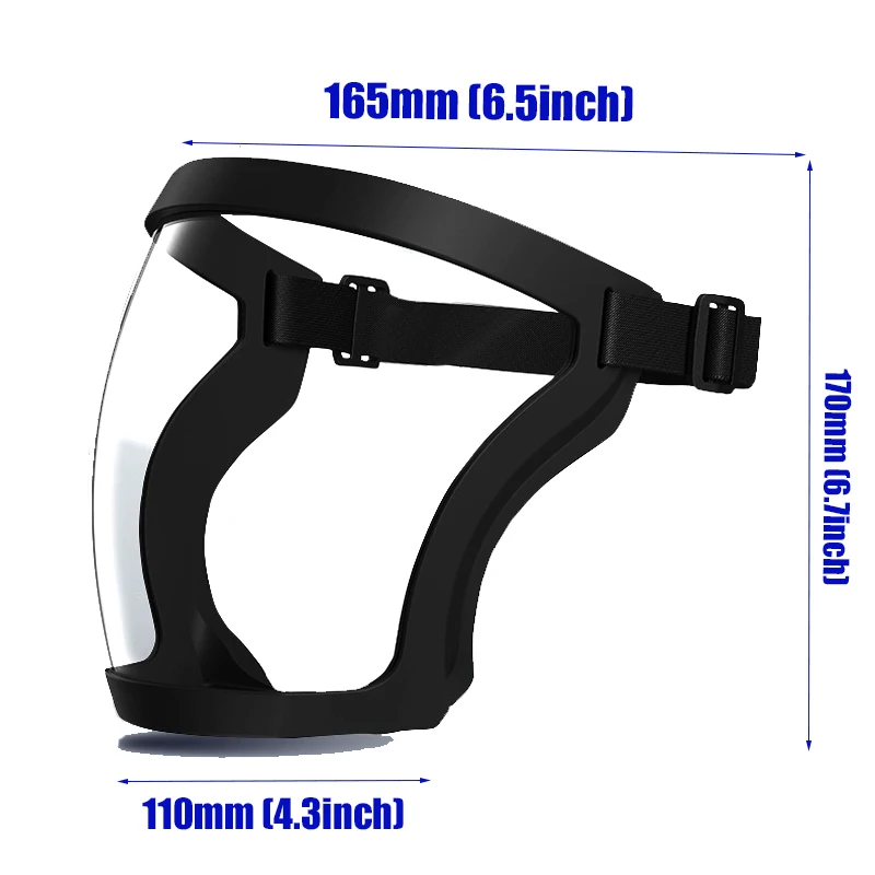 Work Protection Mask Transparent Facial Protector Full Face Shield