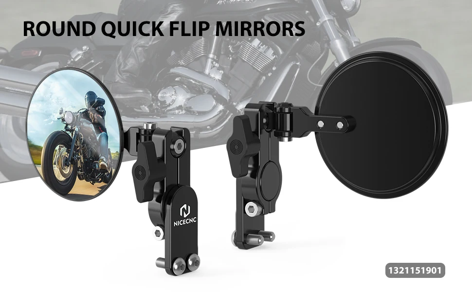 Quick Flip Spiegel Klappspiegel Handschutz Universal für KTM Adventure EXC Yamaha Tenere700 BMW R1250GS R1300GS Honda Suzuki – Detail 9