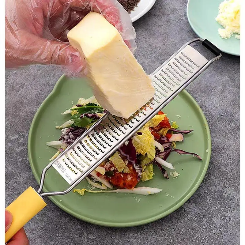 Lemon Zesters Tool Handheld Metal Vegetable Grater Cheese Grater Handheld with Protective Cover for Cheese Lemon Garlic Nutmeg