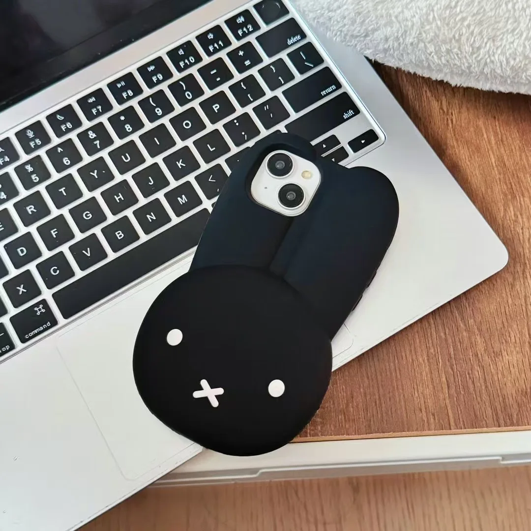 Cute Miffy Silicone Phone Case - Kawaii Anti-Drop All Wrap Soft Cover Gift