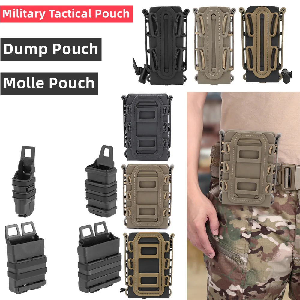 Tactical Double Dump Pouch, Flashlight Holster for 9mm 5.56 Mm, Magazine  Pouch Molle Tool Bag, Safety IFAK Mag Tactical Pocket - AliExpress