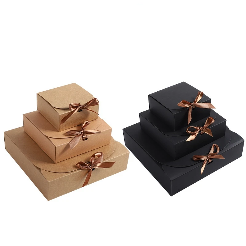 Boîtes Carton Lot De 15 Boîtes Cadeaux Kraft 10x10x10cm - Carton Avec Couvercle - Marron - DIY Déco Boîte Rangement Créative