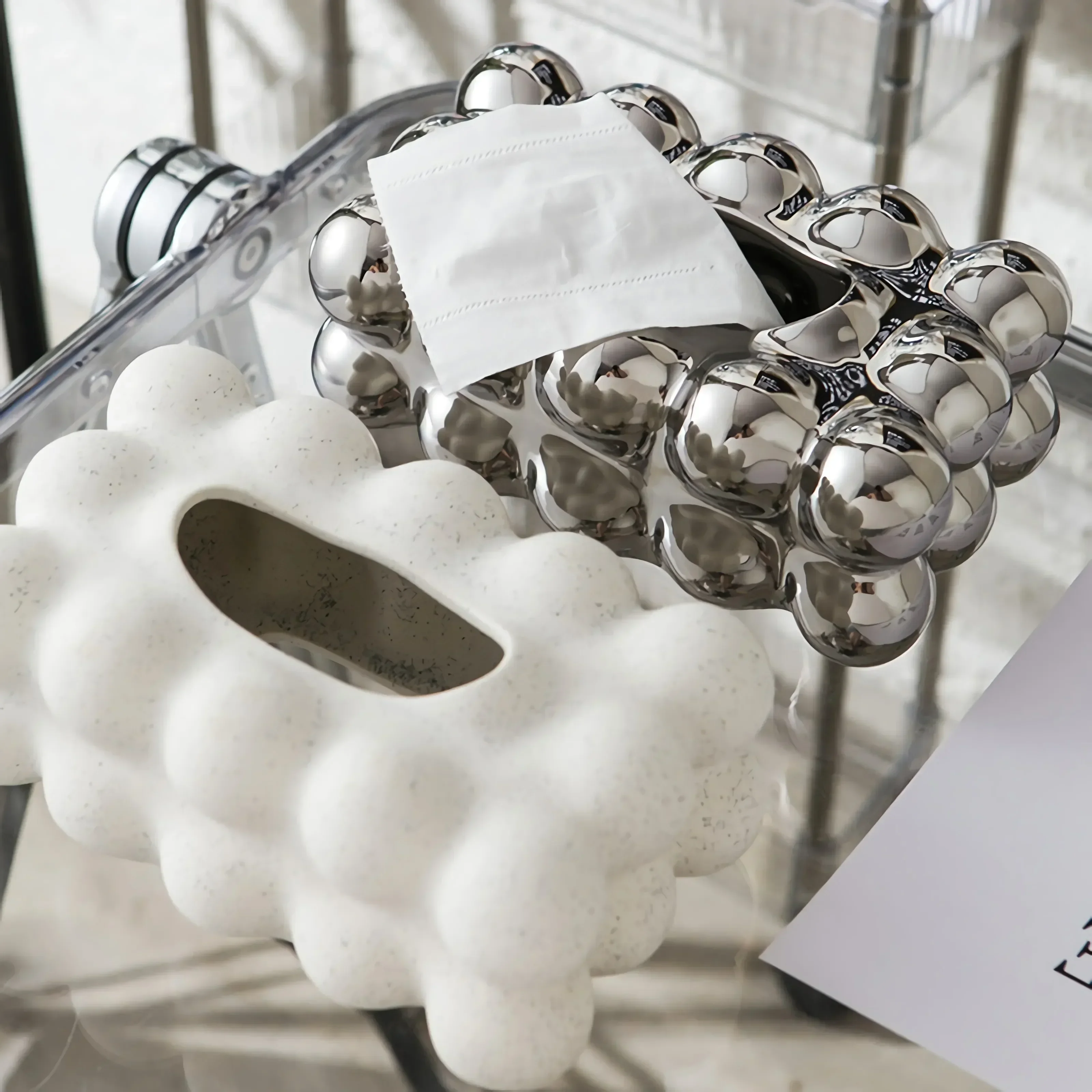 

Room Korean 5 Balls Nordic Decoration Marshmallows for Decor Case Creative Style Box Living Holder Boxes Tissue