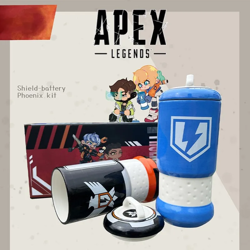 Apex伝説家宝シールドバッテリーフィギュア新12センチメートル400ミリリットルフェニックスキット魔法瓶カップ高品質wattsonオクタンキッズギフトおもちゃ