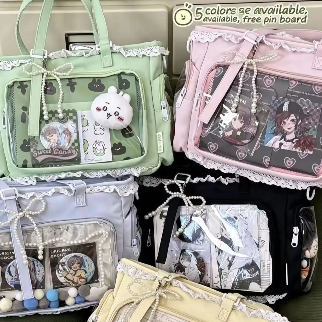 발레 소녀 큰 식욕 이타백 일본식 2차원 싱글 숄더 크로스백 친구 선물 여성용 핸드백