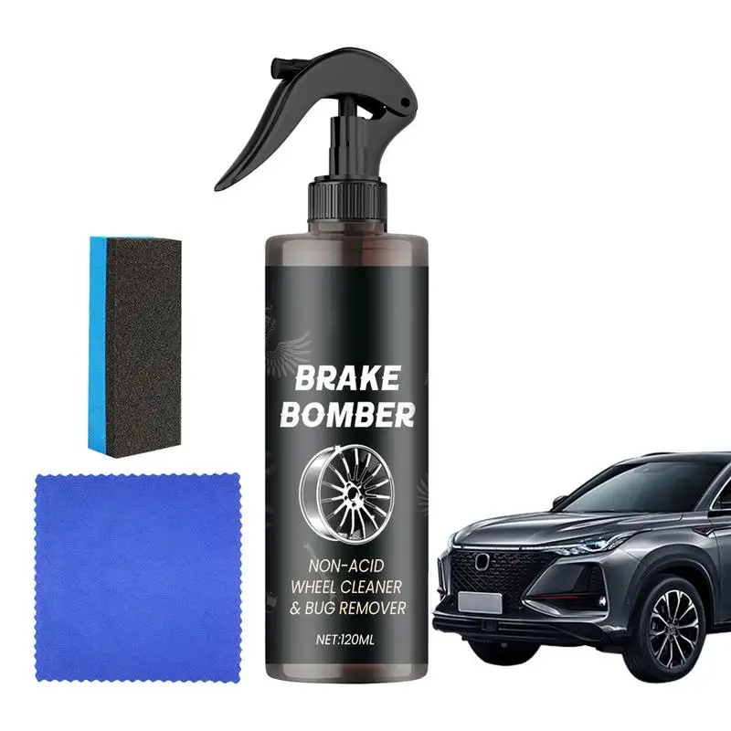 

120ml Car Wheel Cleaner Spray Automotive Liquid Cleaner Exterior Car Accessories Remove Rim Stains For Sedans SUVs Trucks