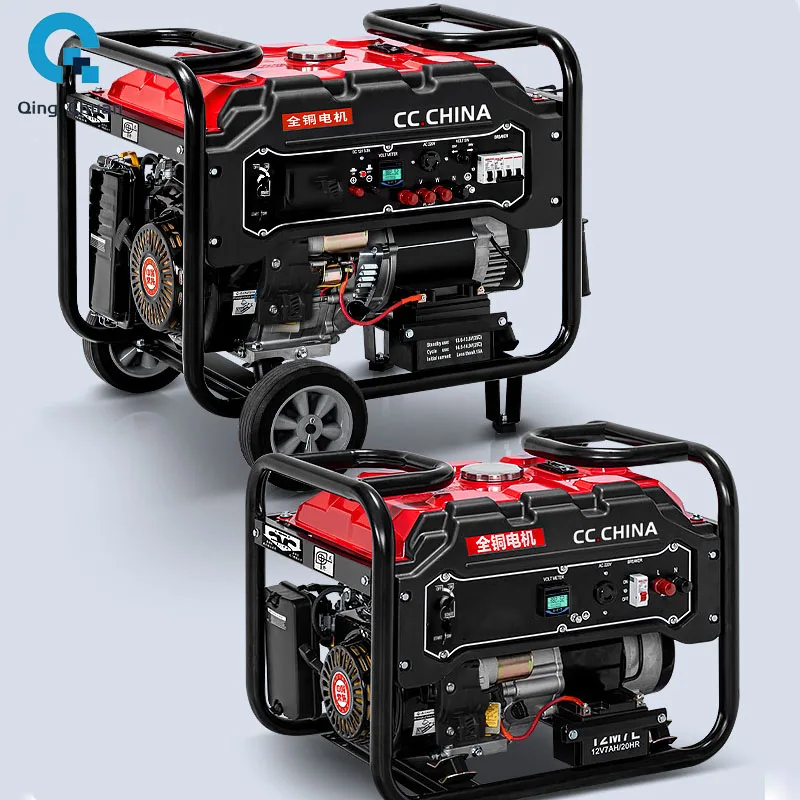 Gasoline Generator Household 220V Small Generator Single Three-phase 8 10 12 KW Manufacturers