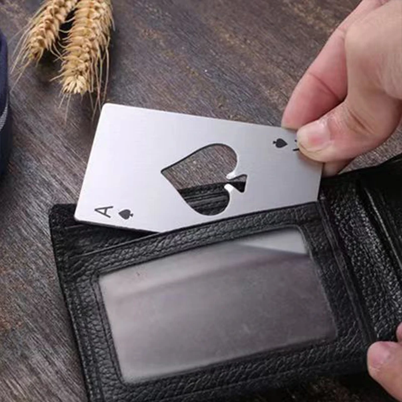 Beer Bottle Opener Poker Card Wine Bottles Openers Multifunction Kitchen Gadget Bar Accessories Home Party Wedding Gift playing cards poker set
