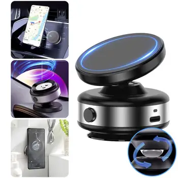 Intelligent Car Mount Mobile Phone Holder Magnetic Vacuum Adsorption Ultra Stable Suction Cup Bracket Interior Phone Accessories