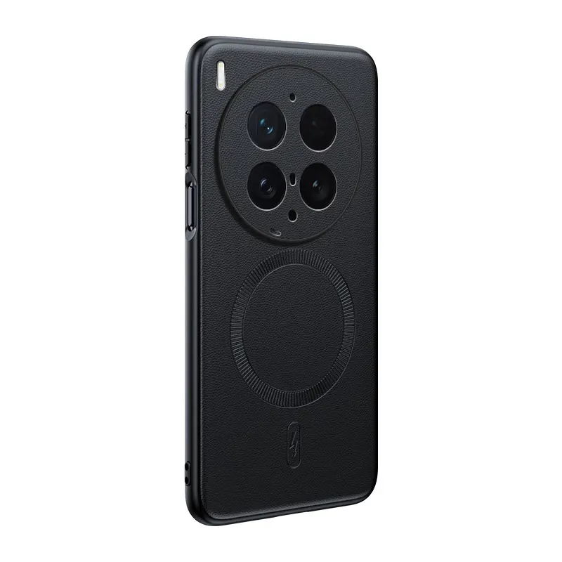 Premium Soft Leather Magnetic Protective Case - Full Silicone Cover