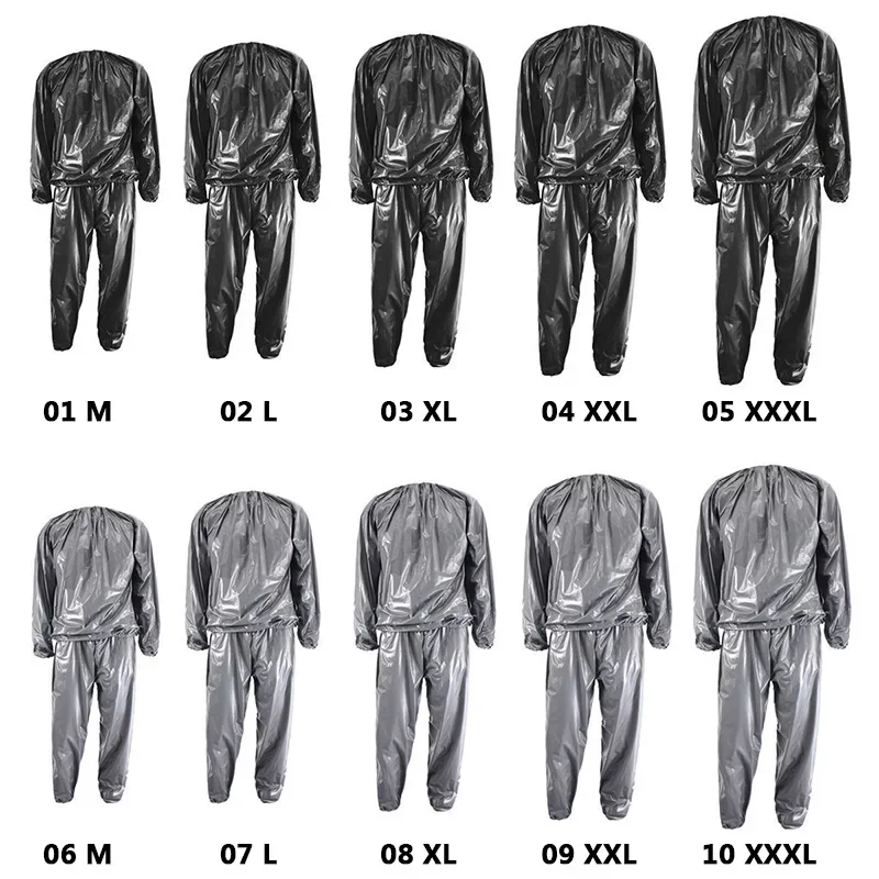 Fitness Weight Loss Sweat Sauna Suit Exercise Gym Anti-Rip Waterproof Fat Burning sports suit