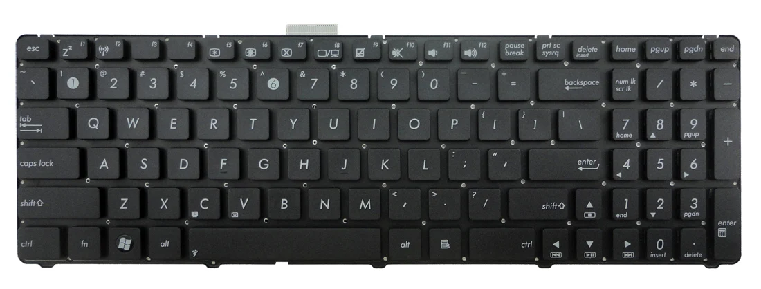 Новая Черная английская Клавиатура США для ASUS U52 U52F U52F-BBL5 U52Jc U53 U53F U53Jc U53SD U56 U56E |