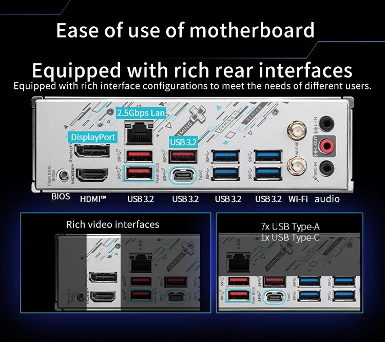 MSI B650M GAMING PLUS WIFI New Motherboard AMD B650 Supports DDR5 7200+MHz (OC) 192GB AMD Ryzen ™ 7000 8000 Series Socket AM5 11 MSI B650M GAMING PLUS WIFI New Motherboard AMD B650 Supports DDR5 7200+MHz (OC) 192GB AMD Ryzen ™ 7000 8000 Series Socket AM5 5
