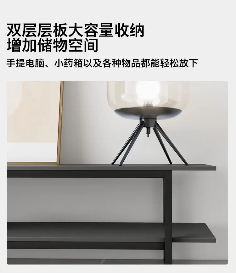 Modern Simple TV Cabinet Small Apartment Living Room Home Combination Minimalist Long Strip High Base Cabinet