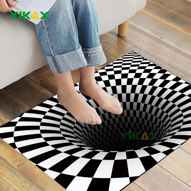 3D Vortex Illusion Rug Kitchoria Eco Shop, 52 OFF