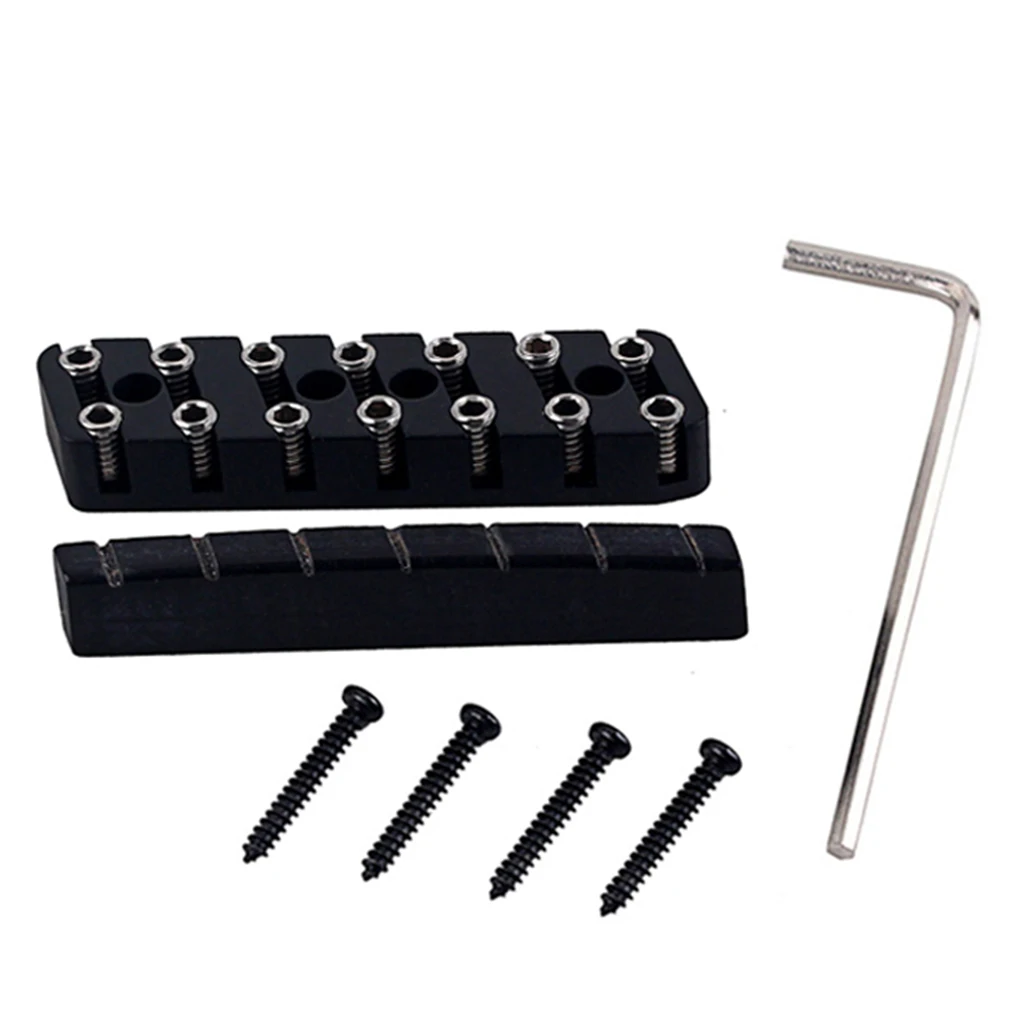 

Headless Guitar Locking Nut 7 String Professional Universal Detachable Musical Instrument Nuts Part with Mounting Screws