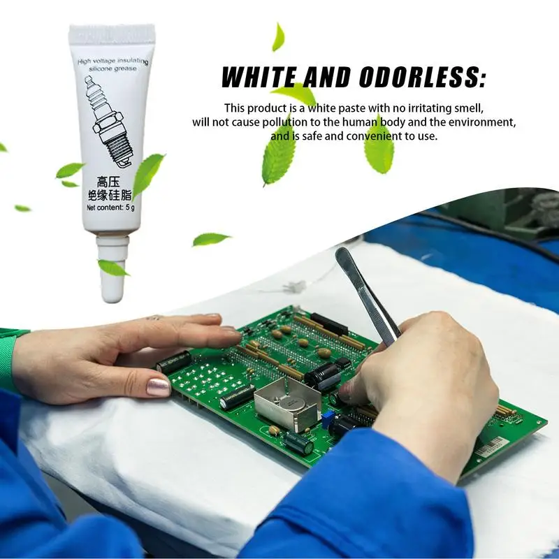 Dielectric Grease Automotive Waterproof Electrical Contact Grease High-voltage Insulation Dielectric Sealant Waterproof tools car lubricant grease lubricant electric grease
