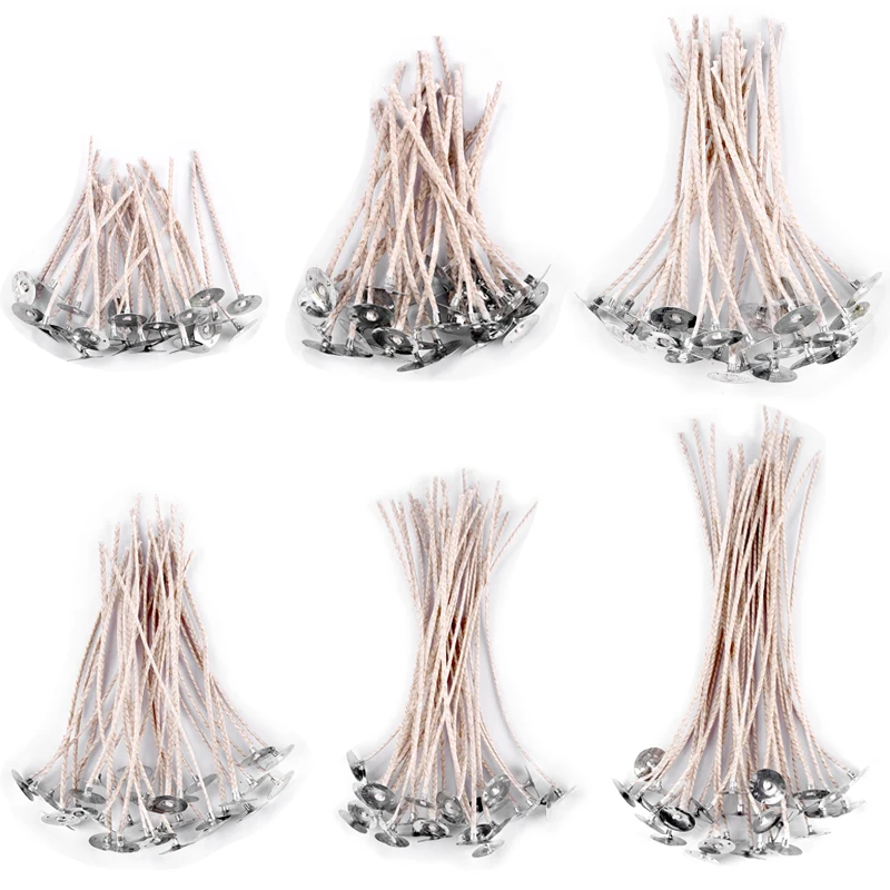 Candle Wick 6-20cm Smokeless Cotton Soy Wax Large Base Household Scented Woven Kerosene Lamp Wax Thread