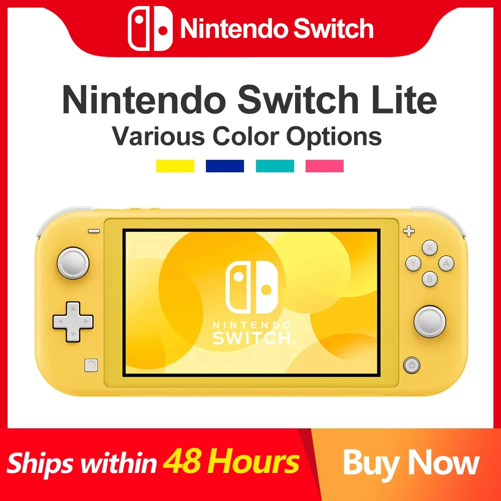 Nintendo Switch Lite Handheld Game Console 5.5 inch LCD Touch Screen and 32GB Internal Storage Multiple Colour Nintendo Console