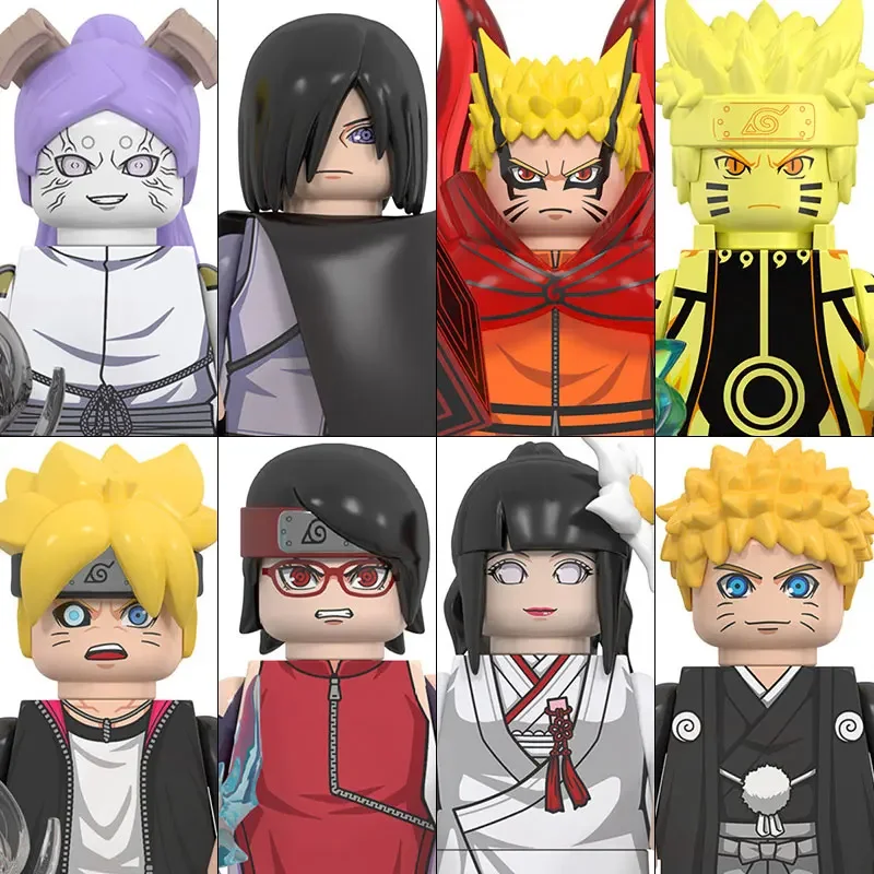 

2024 Hot Toys WM6152 WM6153 WM6154 Naru Sasuke To Akatsuki Bricks LE Building Blocks GO Anime Cartoon Mini Action Figures