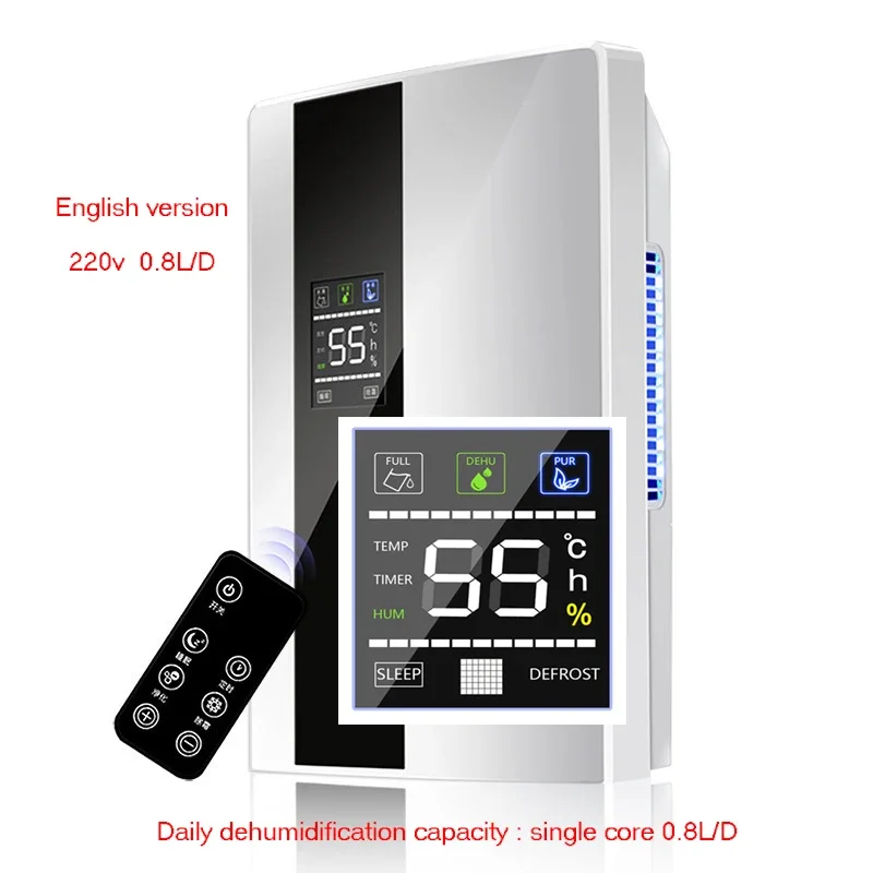 CS10E 전기 공기 제습기, 0.8L/D 청정 공기 건조기, 에어컨 가전제품 제습기, 220V, 110V
