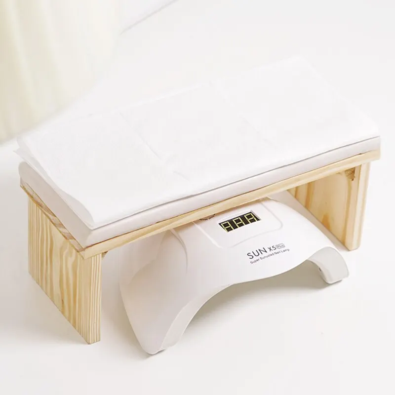 2 Colors Hand Pillow Tool Log Simple Style Mat Can Be Placed On The Phototherapy Machine Net Red Solid Wood Light Luxury Table nail art hand pillow nail art tool