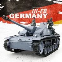 Henglong 3868 German Stug III  (F8 Type) Anti tank Vehicle Remote Control Tank Electric Assault Gun 1:16 Rc Tank Model Toys 1