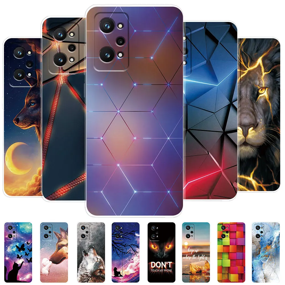 Per Realme Gt Neo 2 2T Custodia In Silicone Cartoon Soft Cover Posteriore Trasparente Per Realme Gt Neo 2T Custodia Per Telefono Paraurti Realme Gt Ne