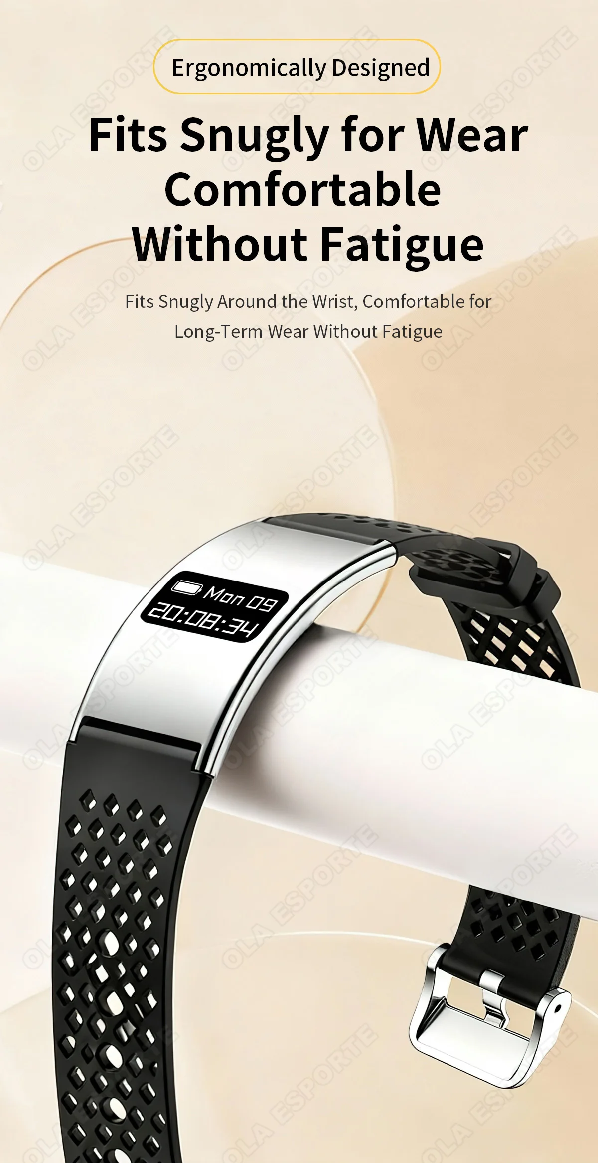 Smart Fitness Armband mit Herzfrequenz