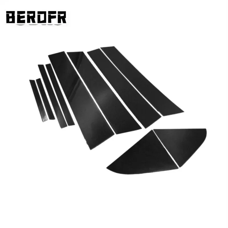 10PCS Polished Pillar Posts Fit For Chevrolet Cruze 2009-2015 Window Trim Cover BC Column Sticker