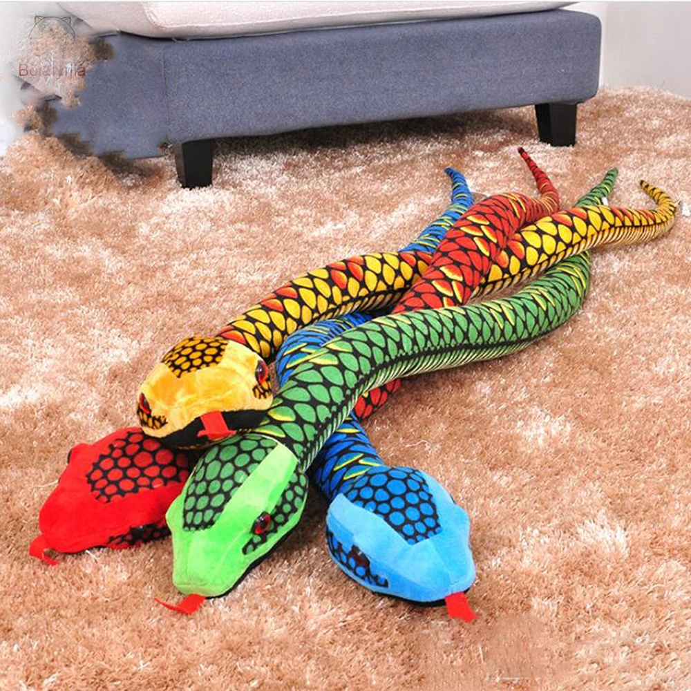 Simulated Snake Evil Funny Props Children Stuffed Plush Toy Birthday Gift