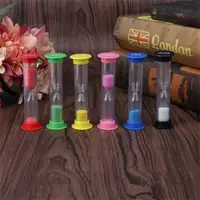 6Pcs Kid 1/2/3/5/10 Minutea Children Hourglass Kids Shower Tooth Brushing Timer Sandglass Game Sand Clock Timers Sand Timer 2
