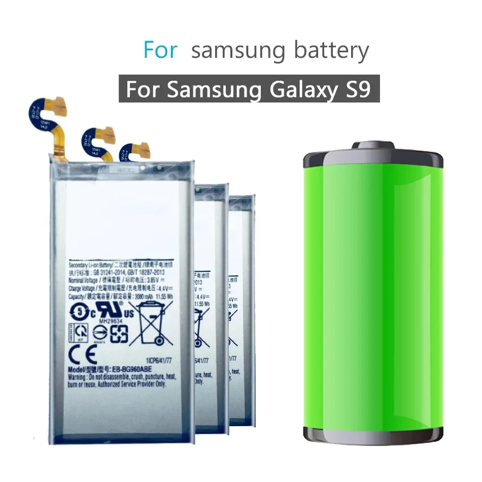 

Replace Phone Battery EB-BG960ABE EBBG960ABE For Samsung GALAXY S9 G9600 G960F SM-G960 3000mAh