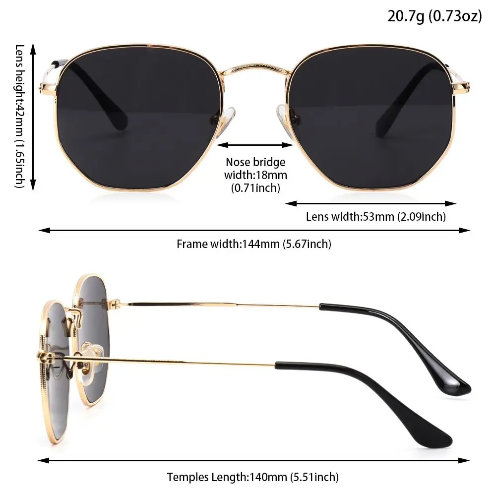 Occhiali da sole quadrati per donne e uomini occhiali da sole polarizzati uomo donna spiaggia vacanza occhiali da sole unisex velo pesca sport guida occhiali da sole anti-UV retrò, J, Taglia Unica