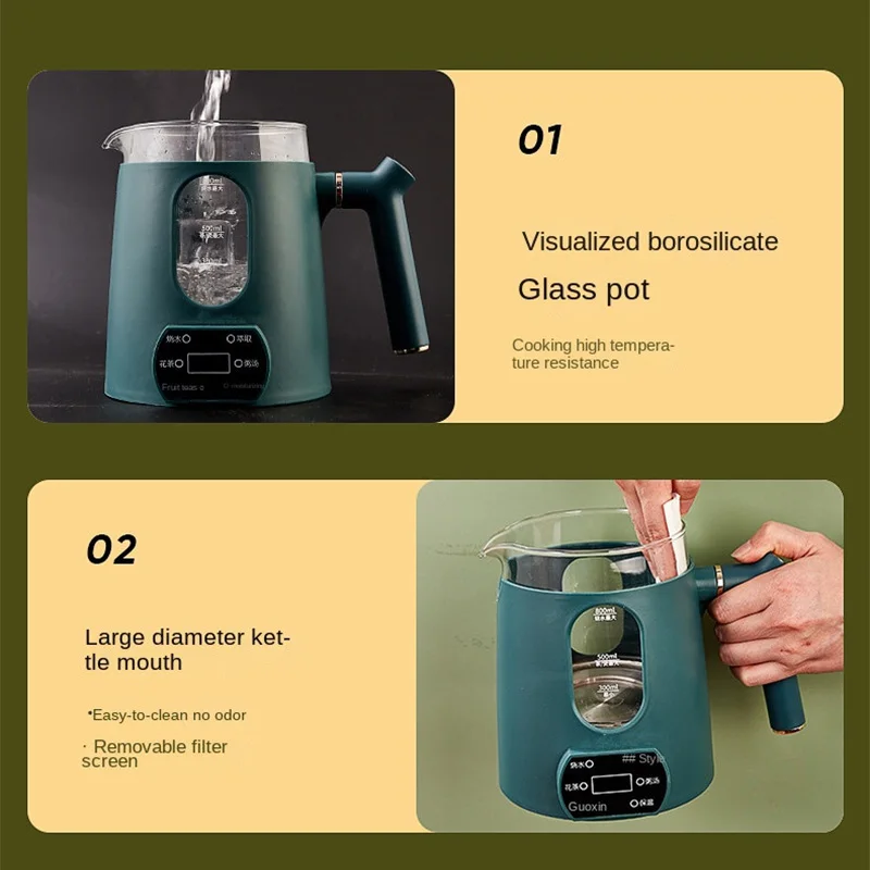 Multifunctional Electric Tea Stove Touch Screen Steam Extraction Auto Heat Preservation Home healthy Boil Water Kettle Teapot