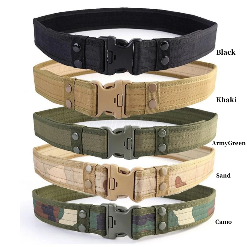 

Tactical Combat Belts Quick Release Belt Military Canvas Waistband Outdoor Hunting Hiking Tools Army Style Fashion Men Belt