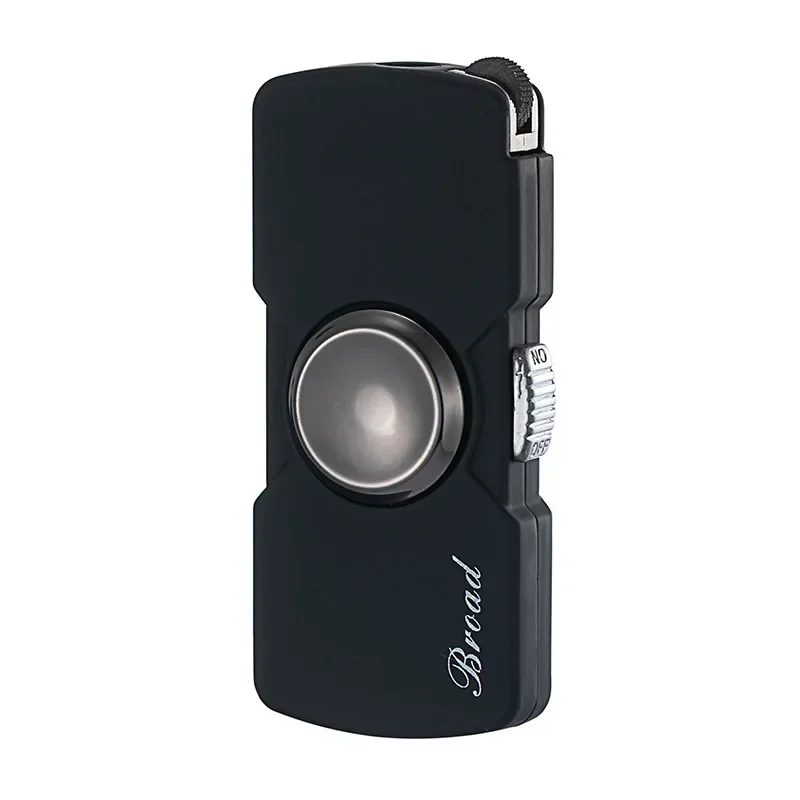 Creative Mini Fidget Spinner Gas Lighter Grinding Wheel Windproof Finger Toy Lighter Gadgets Men's Gifts Smoking Accessories