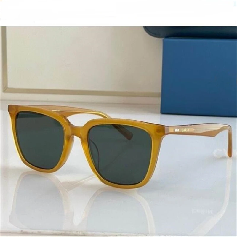 

Женские очки из ацетатного волокна, оранжевая оправа, темно-зеленые солнцезащитные очки, роскошные солнцезащитные очки унисекс, повседневные спортивные очки