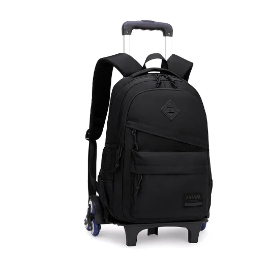 with wheels for Boys College School Rucksack Trolley Schoolbag Rolling Backpack Laptop Wheeled school bags Men's Backpack Teens