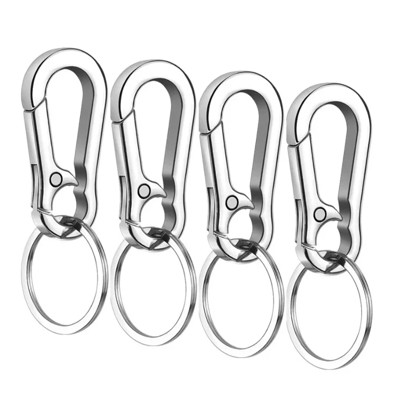 키링 키체인 아연 합금 키링 거치대 클립 키 정리함, 자동차 가정 학교 사무실용, 4 개