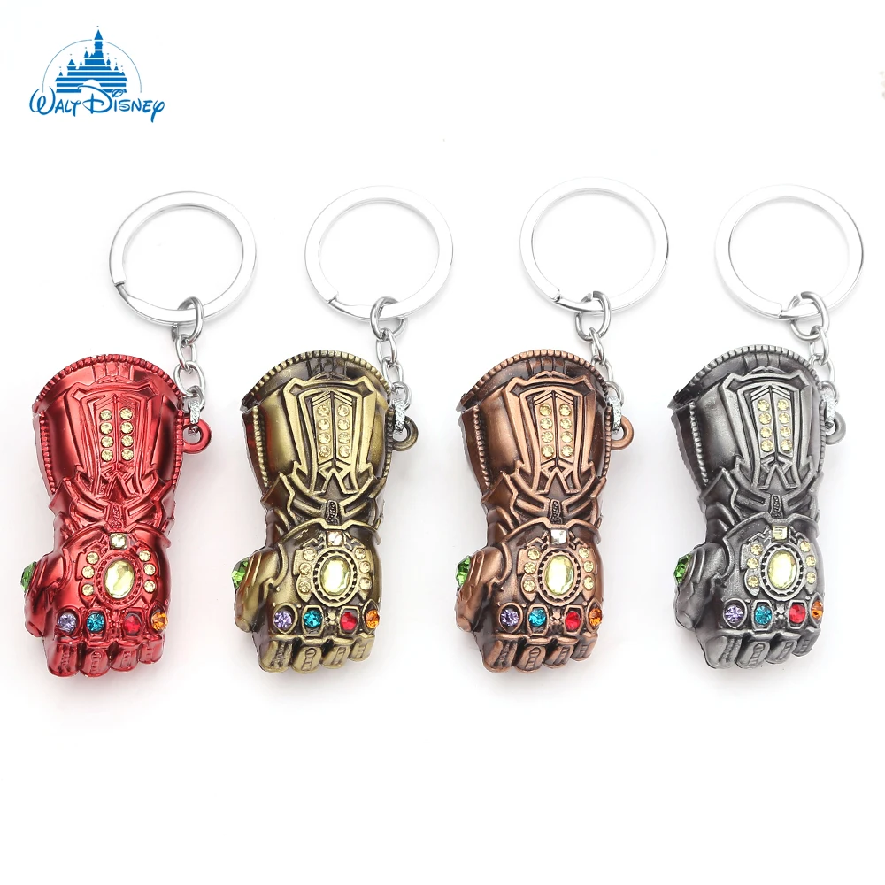 Disney Super Villain Avengers Thanos Infinity Glove Ciondolo Portachiavi Infinity Stones Portachiavi Moda Regali Per Fan Amico