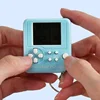 Portable Retro Classic Macaron Colors toys pets Mini Handheld Game kids games electronics handheld brain game With Keychain 4