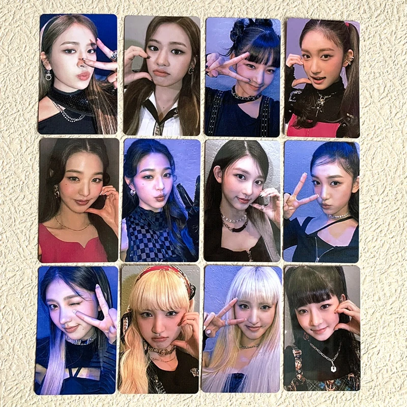 Фотооткрытки 6 шт./компл. Kpop IVE новый альбом одиннадцать самодельные бумажные
