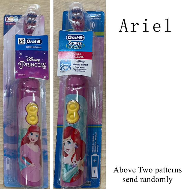 Toothbrush Kids Rotation Vitality Cartoon Soft  Bristles Battery Powered Tooth Brush for Children Oral Gum Care