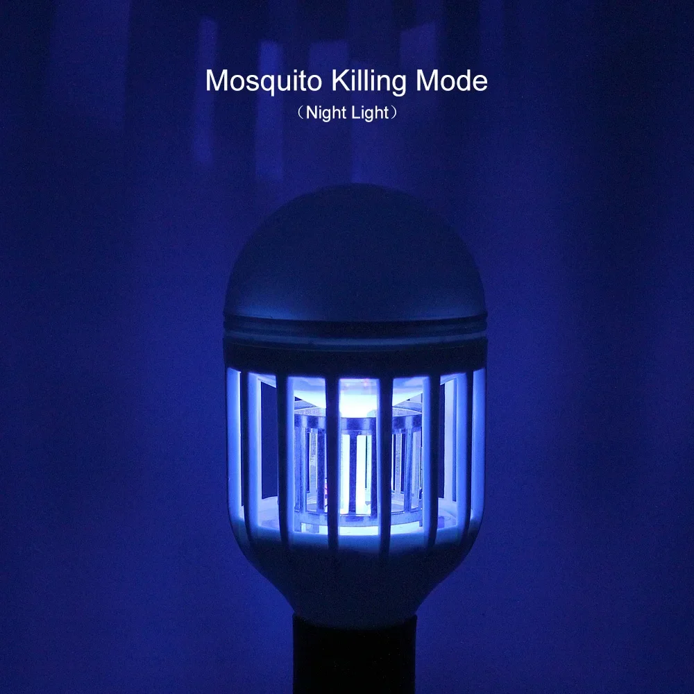 2 in 1 9W 15W LED Bulb Mosquito Killer Lamp 220-240V E27 Electric Trap Mosquito Killer Light Moths Pest Control EU US AU plug